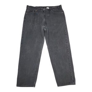 Vintage Y2K 90s Levis 550 Relaxed Fit Jeans 40x29 Faded Black Denim